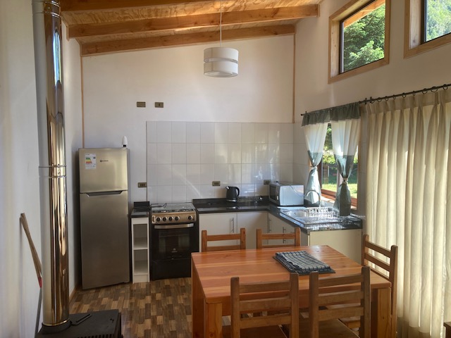 Interior rústico cabaña